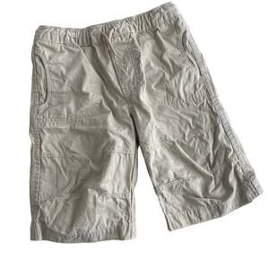 Hanna Andersson Solid Deck Shorts - Khaki Rope - 4, 100cm